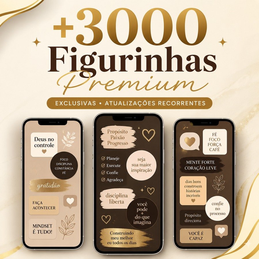 Mais de 3.000 figurinhas premium